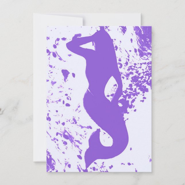 Invitation lavande mermaid (Devant)