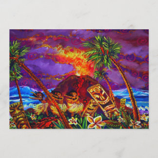 Invitation Lave heureuse de danse polynésienne d'invitations