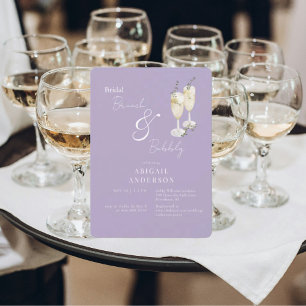 Invitation Lavender Bridal Brunch & Bubbly Douche
