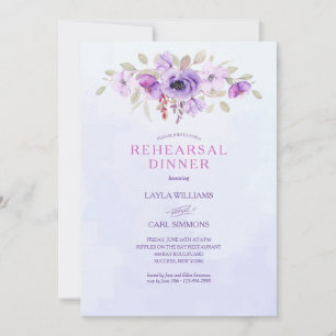 Invitation Lavender Floral