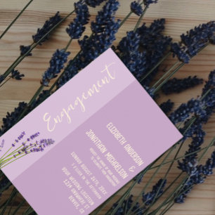 Invitation Lavender Love Engagement