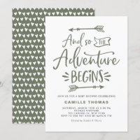 L'aventure commence citation Tuape Baby shower ver