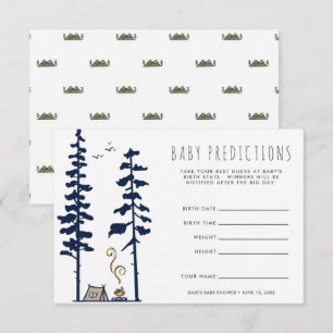 Invitation L'aventure commence   Jeu de devination de Baby sh