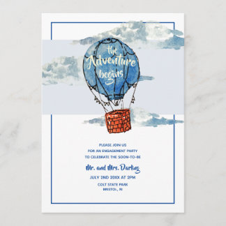 Invitation L'aventure commence l'invitation