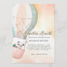 L'aventure du panda attend la baby shower