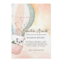 L'aventure du panda attend la baby shower
