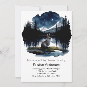 Invitation L'aventure naturelle attend le Baby shower