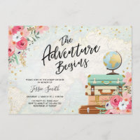L'aventure orientée d'invitation de baby shower de