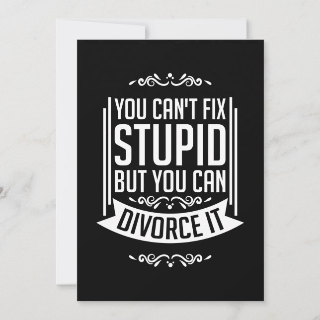 Invitation L'avocat peut divorcer (Devant)