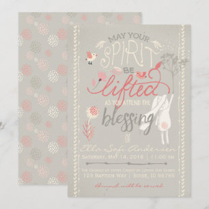 Invitation LDS BÉBÉ BÉNÉFICIE DE L'INVITATION   Lapin Fille F