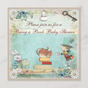 Invitation Le Baby shower d'Alice du livre au pays des mervei