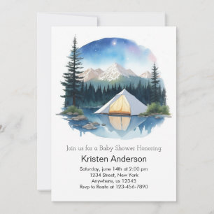 Invitation Le Baby shower d'aventure Twilight de Little Explo