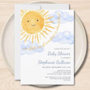 Invitation Le Baby shower de Ray Of Sunshine Boy