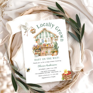 Invitation Le Baby shower des fermiers cultivés localement