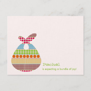 Invitation Le baby shower neutre Boho pointille le paquet