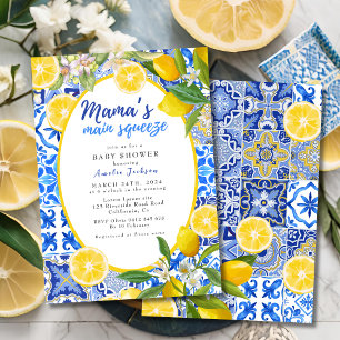 Invitation Le Baby shower principal de Squeeze Citrus Mama