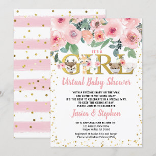 Invitation Le Baby shower virtuel des femmes de la Saint-Vale