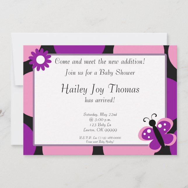 Invitation le babysh, viennent rencontrer la nouvelle (Devant)