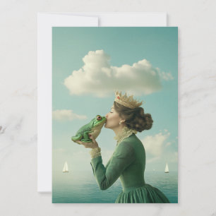 Invitation Le baiser du prince de la grenouille