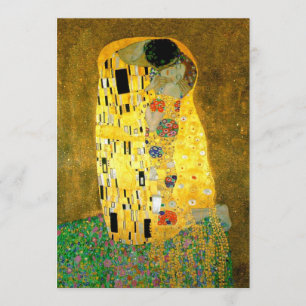 Invitation Le baiser Gustav Klimt épousant l'invitation de