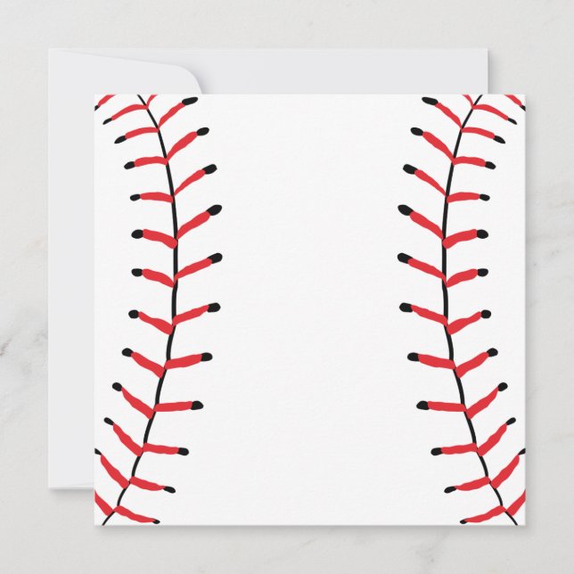 Invitation Le Baseball Série Sport Baseball Thème (Devant)