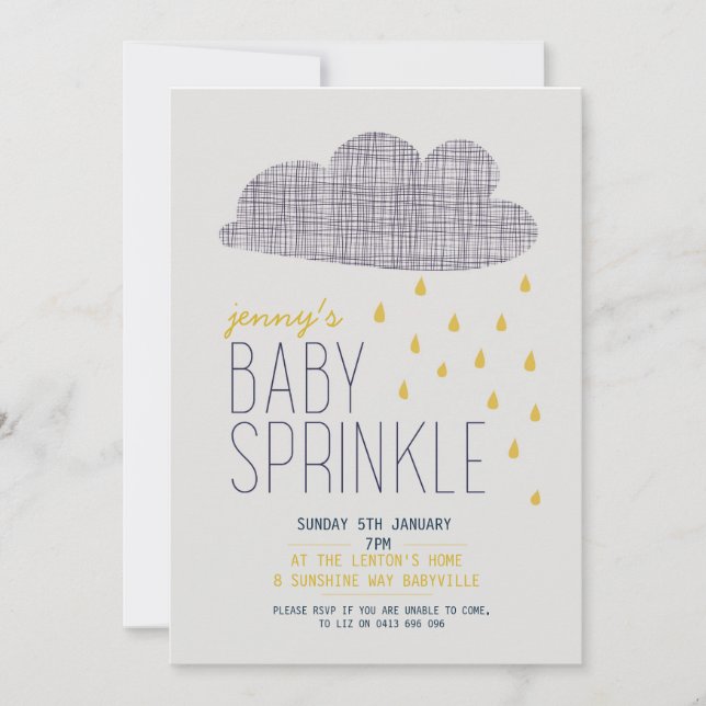 INVITATION LE BÉBÉ ARROSENT (Devant)