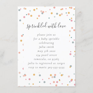 Invitation Le bébé arrosent l'invitation