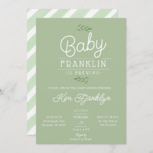 Invitation Le bébé boho moderne brasse le Baby shower