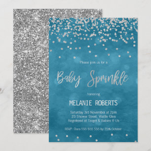 Invitation Le bébé de garçons arrosent l'invitation de baby