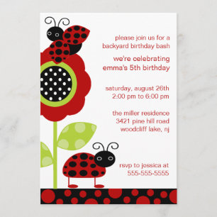 Invitation Le bébé de mod branche l'invitation sur table