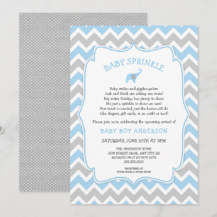 Invitation Le bébé d'éléphant de GARÇON arrosent avec le