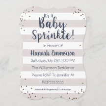 Le bébé neutre de genre arrosent l'invitation