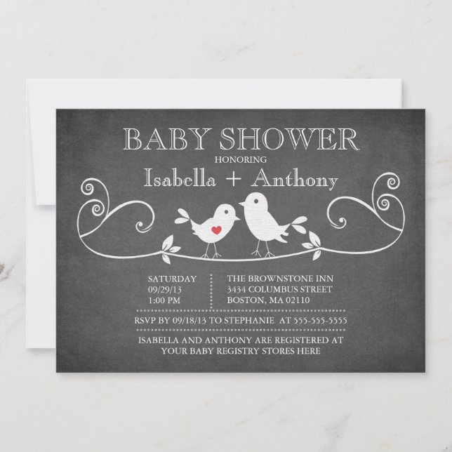 Invitation Le Bébé Shower (Devant)