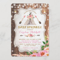 Le bébé tribal de Boho arrosent le Tipi floral