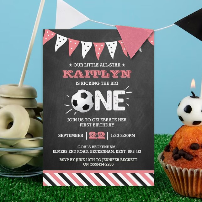 Invitation Le Big One | Football 1er anniversaire (Créateur téléchargé)
