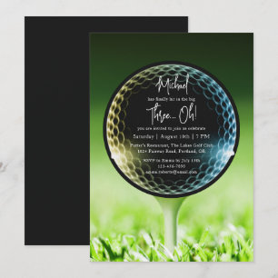 Invitation Le Big Three-Oh Golf 30e anniversaire