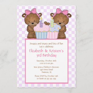 Invitation Le bonbon soutient l'invitation d'anniversaire de