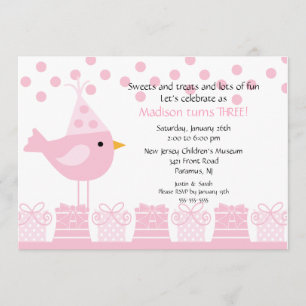Invitation Le bonbon traite l'invitation d'anniversaire de