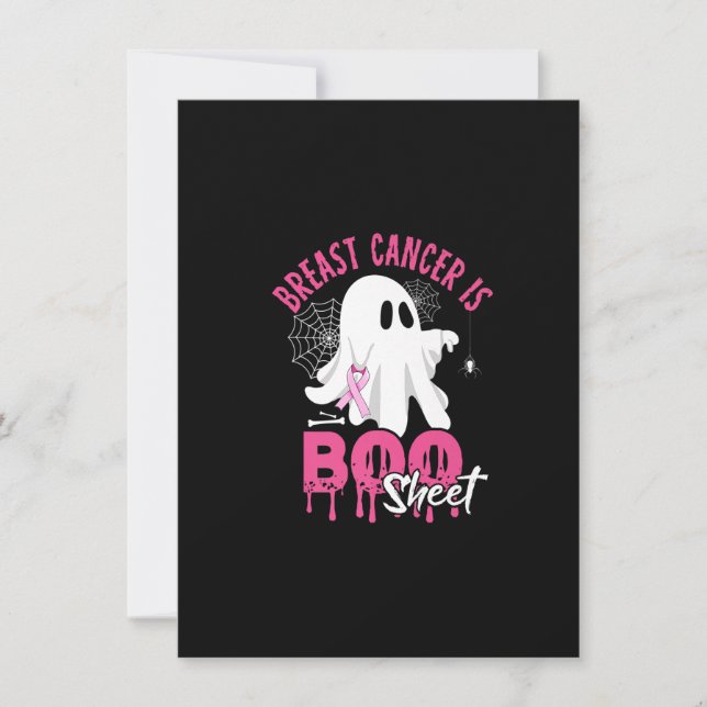 Invitation Le Cancer Du Sein Est Botte Feuille Drôle Hallowee (Devant)