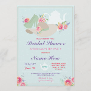Invitation Le casquette de Fête de la mariée chausse