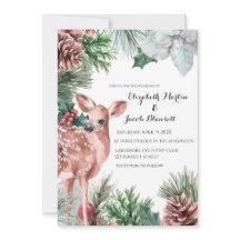 Le cerf d'hiver, les Pinecones et le Mariage Holly