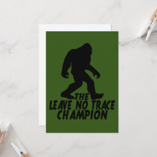 Invitation Le champion de Leave No Trace Bigfoot drôle