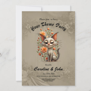 Invitation Le chat malicieux