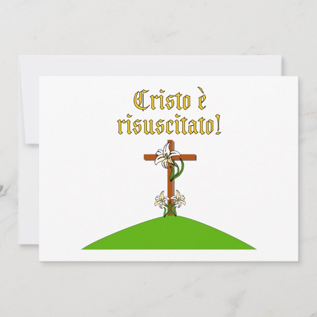 Invitation Le Christ est ressuscité (Devant)