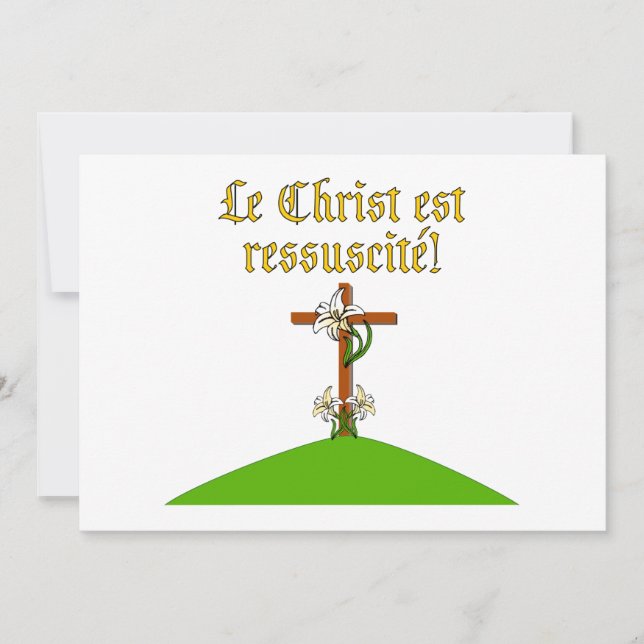 Invitation Le Christ est ressuscité (Devant)