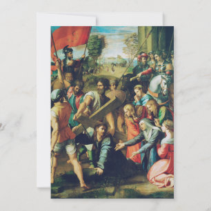 Invitation Le Christ tombant sur le chemin du Calvaire