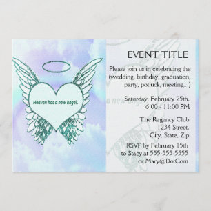 Invitation Le ciel a un nouvel ange