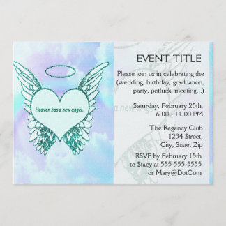 Invitation Le ciel a un nouvel ange