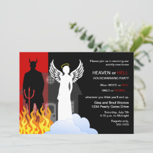 Invitation Le ciel ou la fête du réchauffement de l'enfer