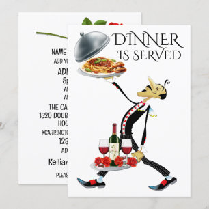 INVITATION LE DÎNER EST SERVI
